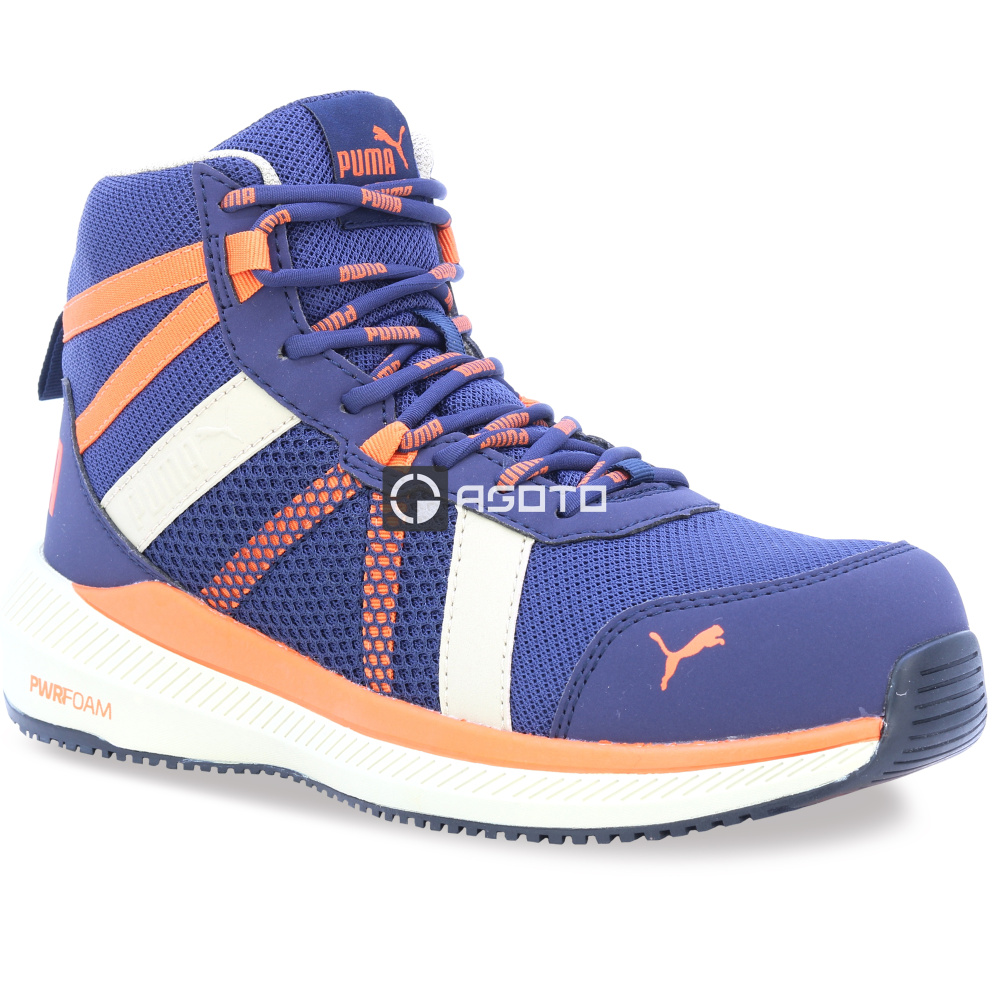 szczegóły Buty robocze PUMA Rival Mid S1P ESD blue/orange