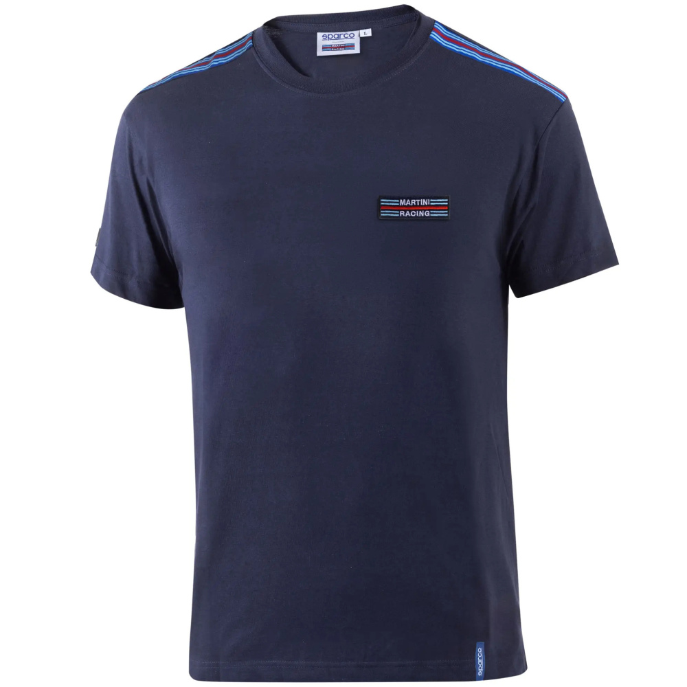 szczegóły T-shirt męski SPARCO Martini Top Stripes Stretch