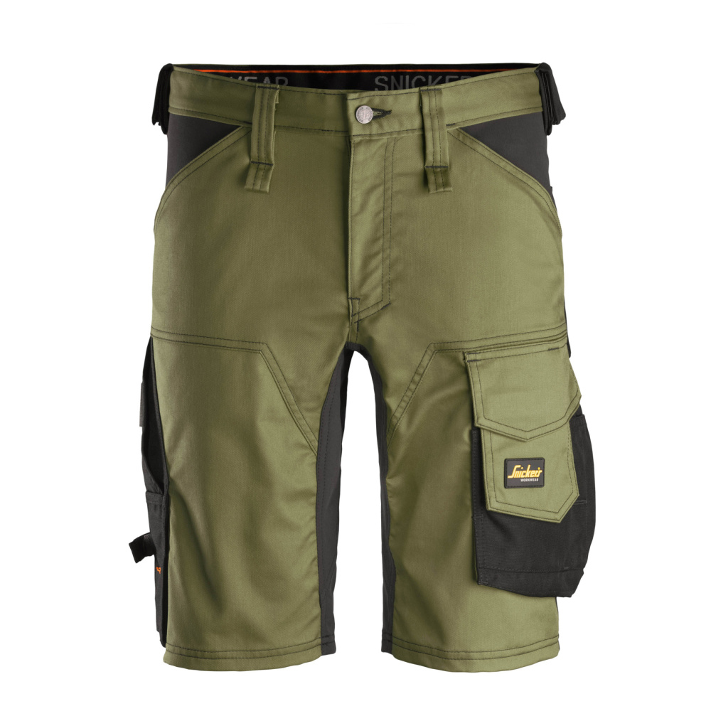 szczegóły Krótkie spodenki robocze SNICKERS AllroundWork Stretch khaki